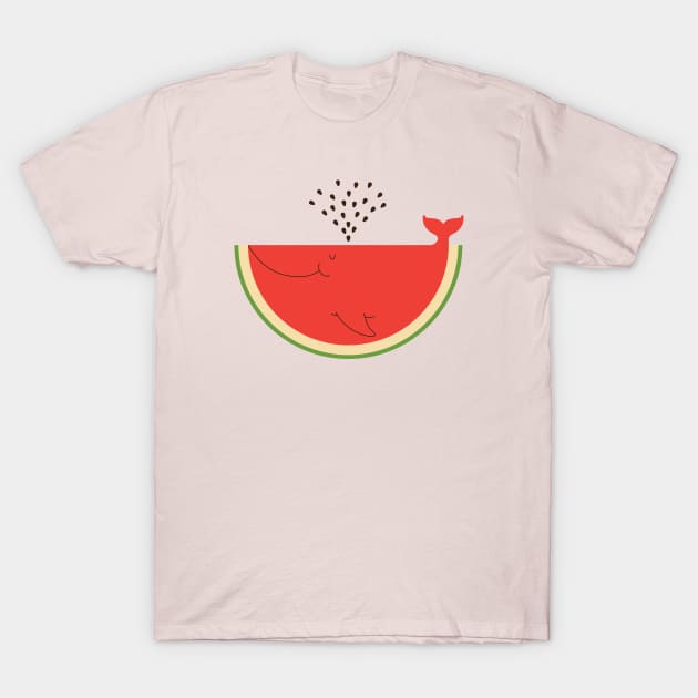 whalemelon T-Shirt by ilovedoodle